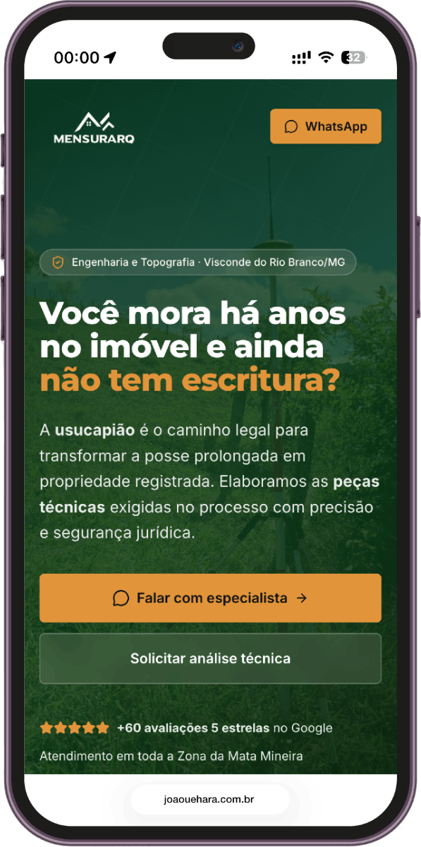 Mobile Mensurarq Usucapião